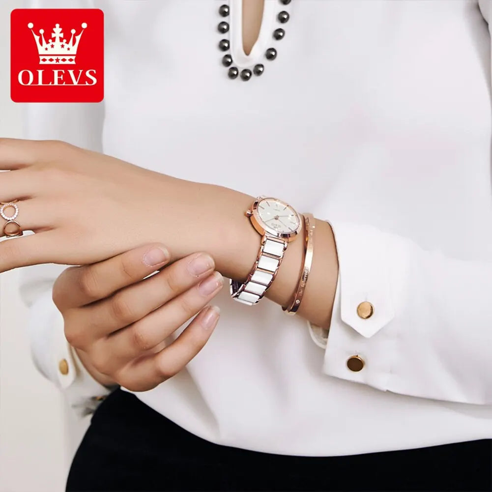 OLEVS Luxury Brand, Elegant, Waterproof Quartz Ladies Watches Reloj Para Mujer.