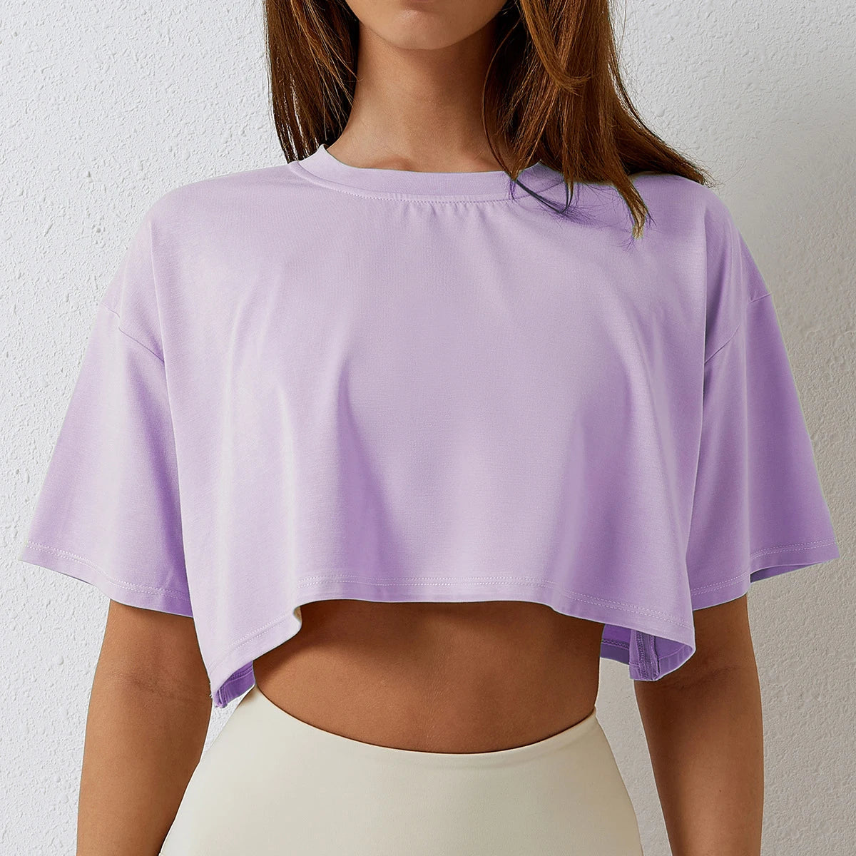 Cotton Women Fitness Crop Top.