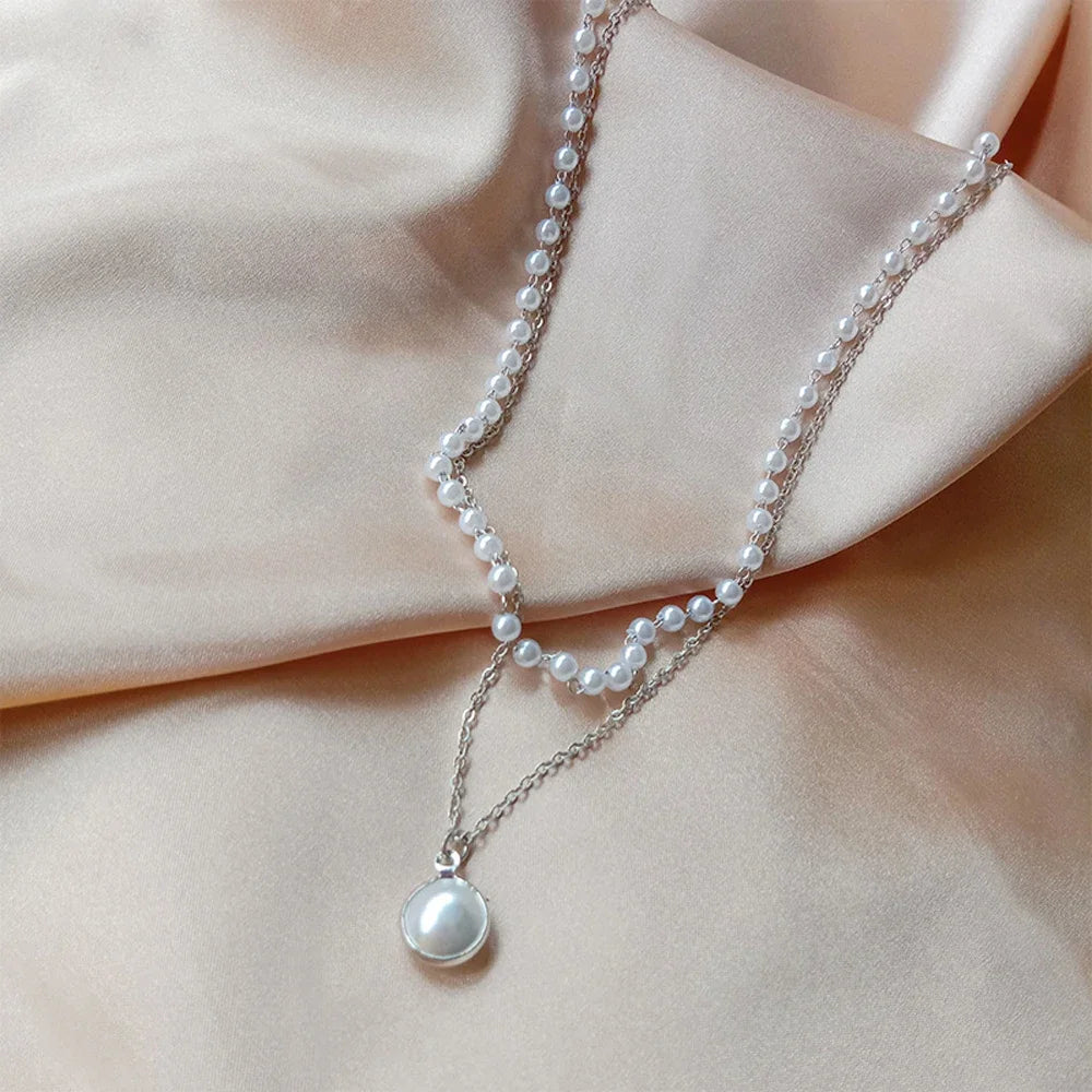 2024 New Fashion Pearl Choker Necklace.