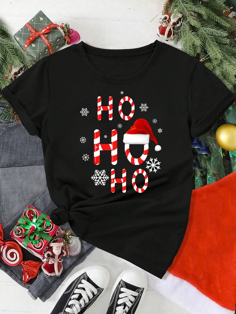 Women’s Santa Claus Christmas T-Shirt – Festive & Fun