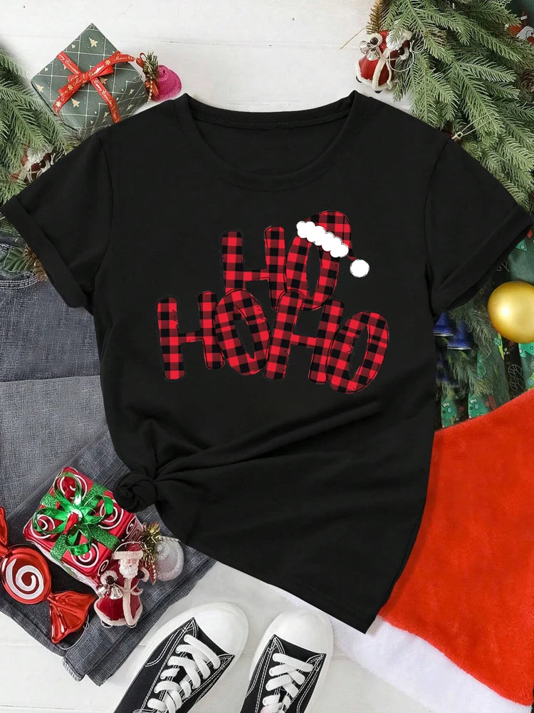 Women’s Santa Claus Christmas T-Shirt – Festive & Fun