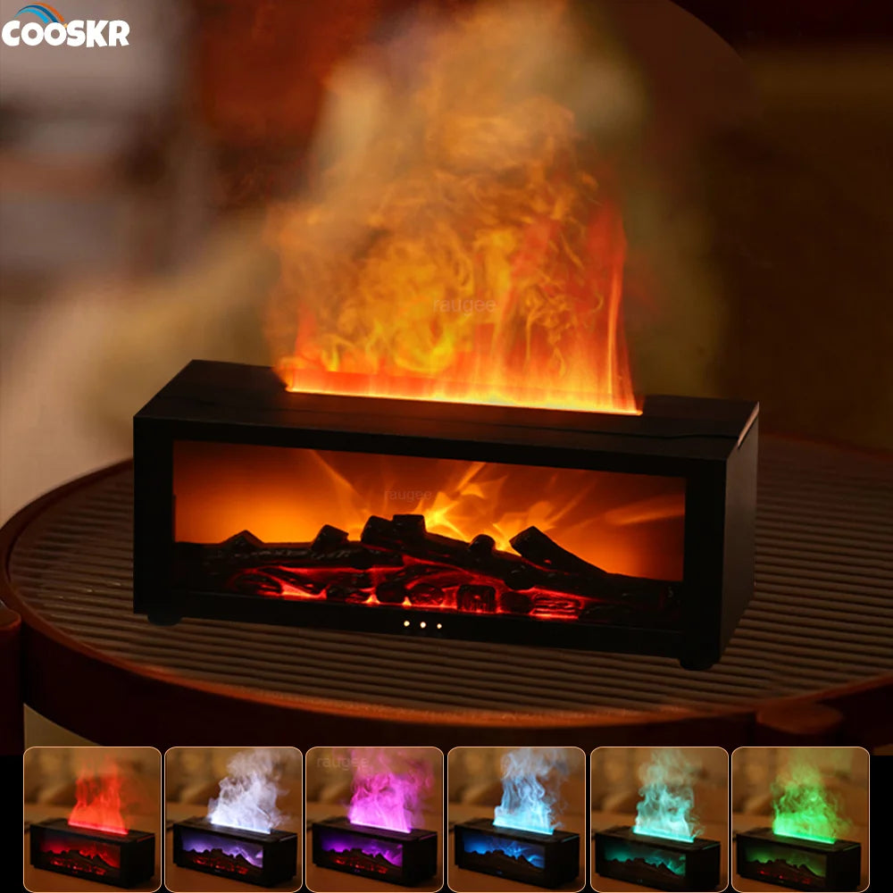 Flame Aroma Diffuser with LED & Remote Control