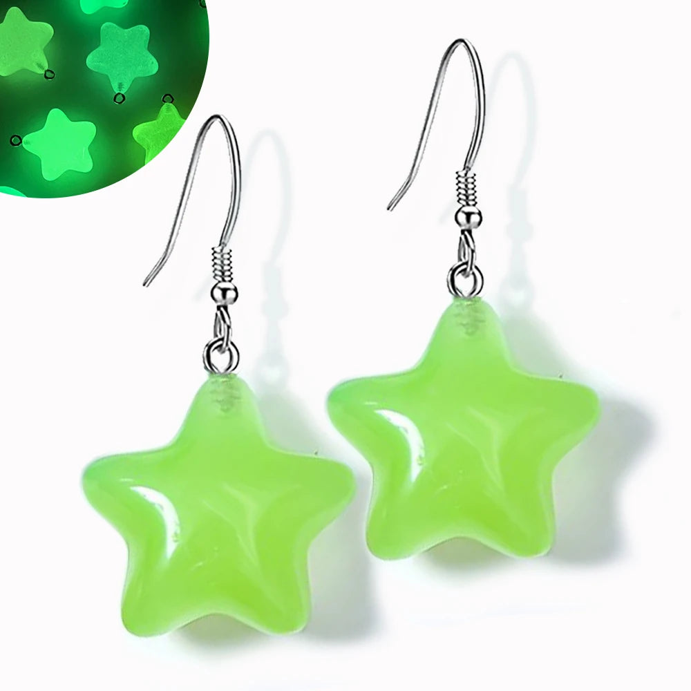 Ghost in Bottle Earrings Glow in the Dark.