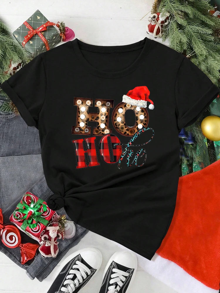 Women’s Santa Claus Christmas T-Shirt – Festive & Fun