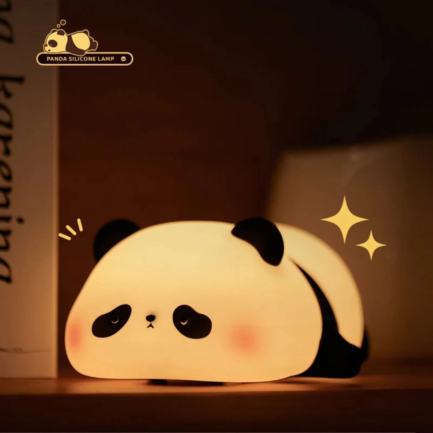 Night Light Cute Sheep Panda Silicone Lamp USB Rechargeable.