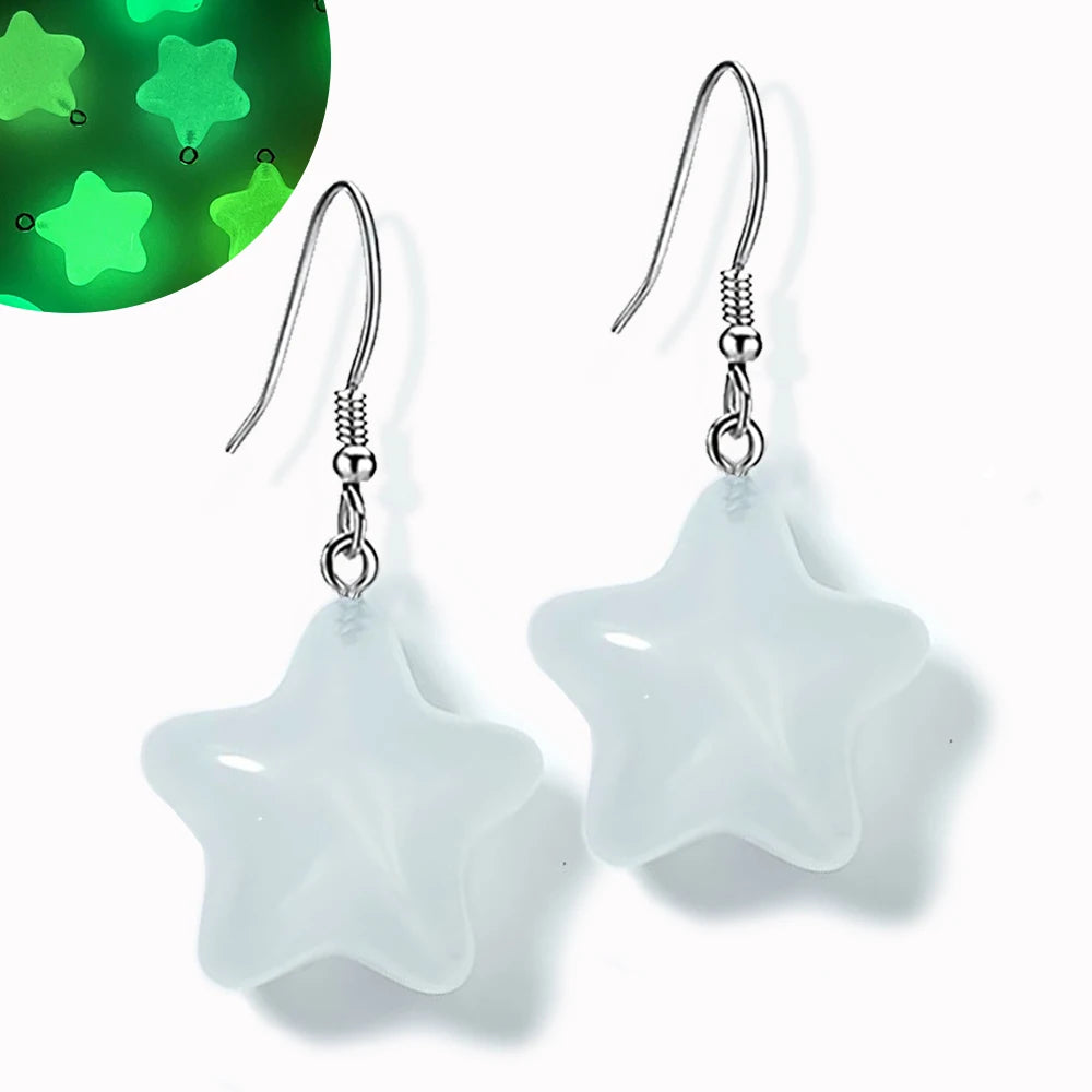 Ghost in Bottle Earrings Glow in the Dark.