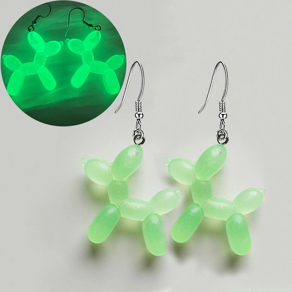 Ghost in Bottle Earrings Glow in the Dark.