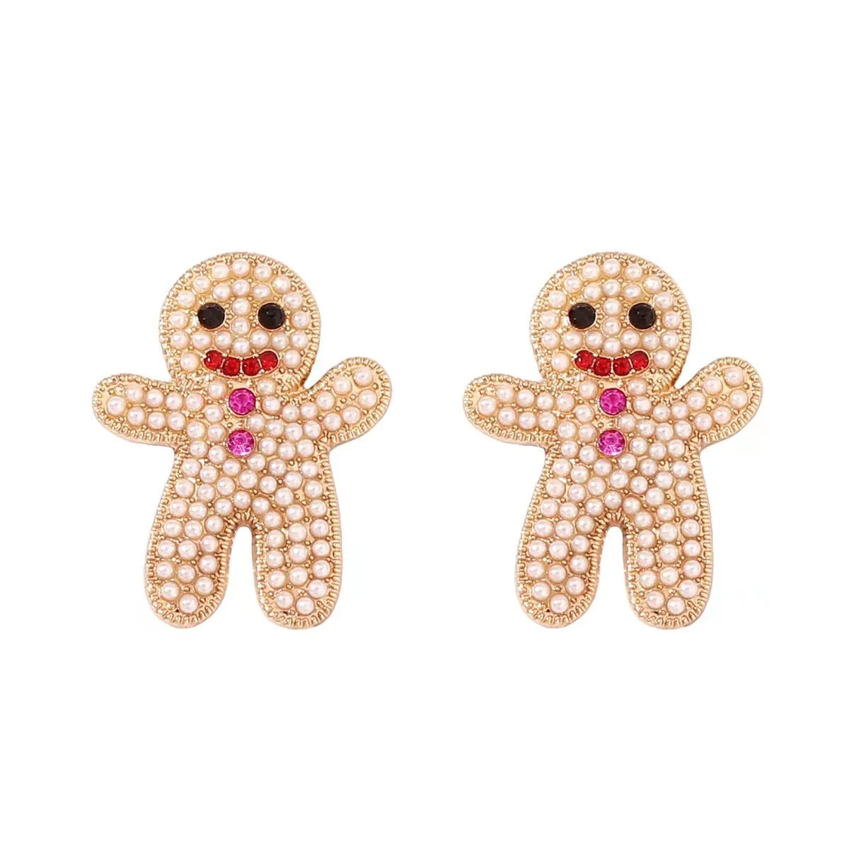 Sweet Christmas Gingerbread Earrings.