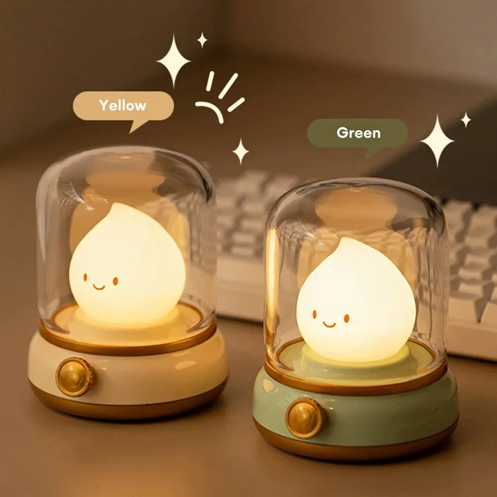 Mini LED Cute Rechargeable Desktop Night Lamp