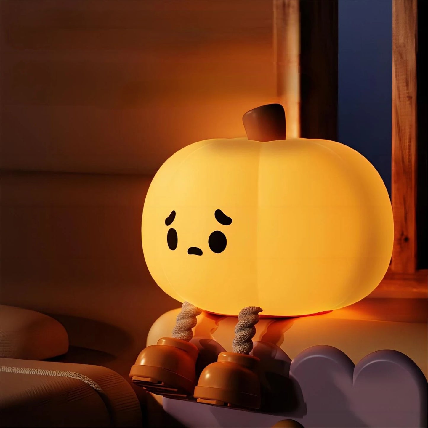 Pumpkin Halloween Night Light - Cute & Dimmable