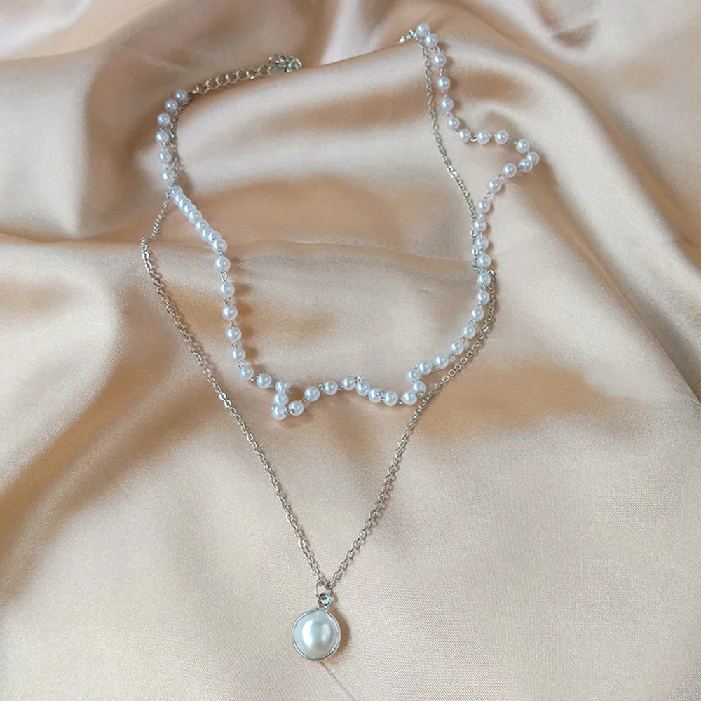 2024 New Fashion Pearl Choker Necklace.