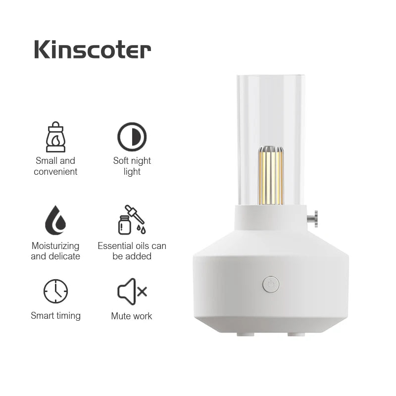 KINSCOTER Aromatherapy Essential Oil Fragrance Diffuser, Mini Bedroom Ultrasonic Air Humidifier