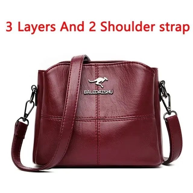 Genuine Brand Leather Sac Luxury Handbag.