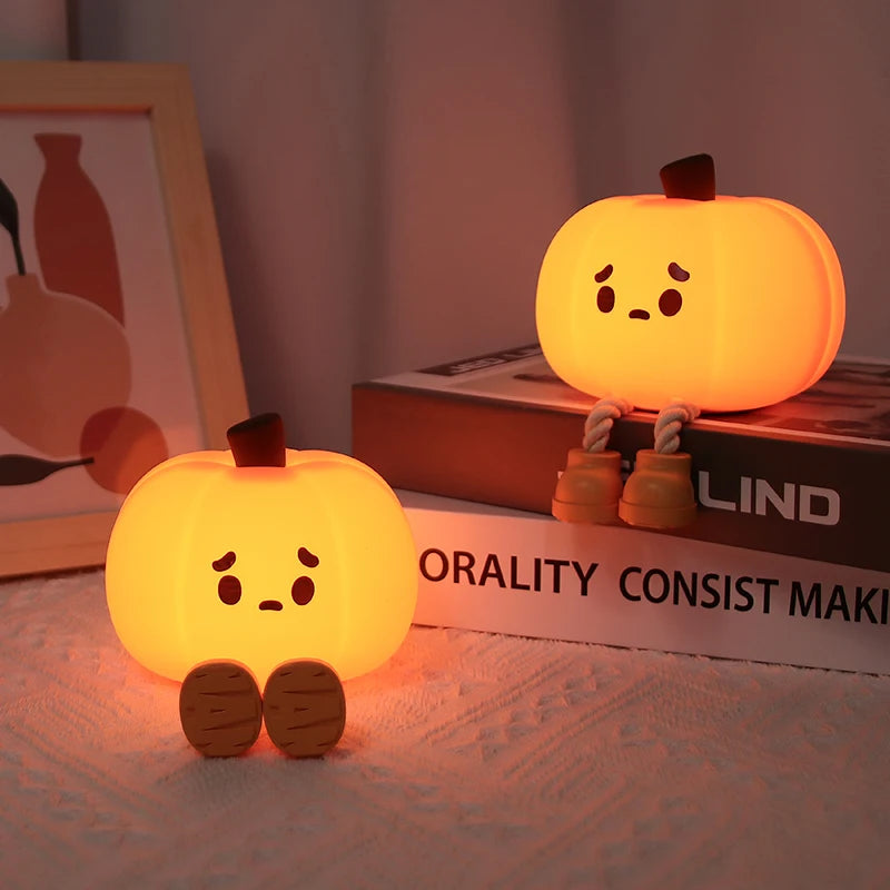 Pumpkin Halloween Night Light - Cute & Dimmable