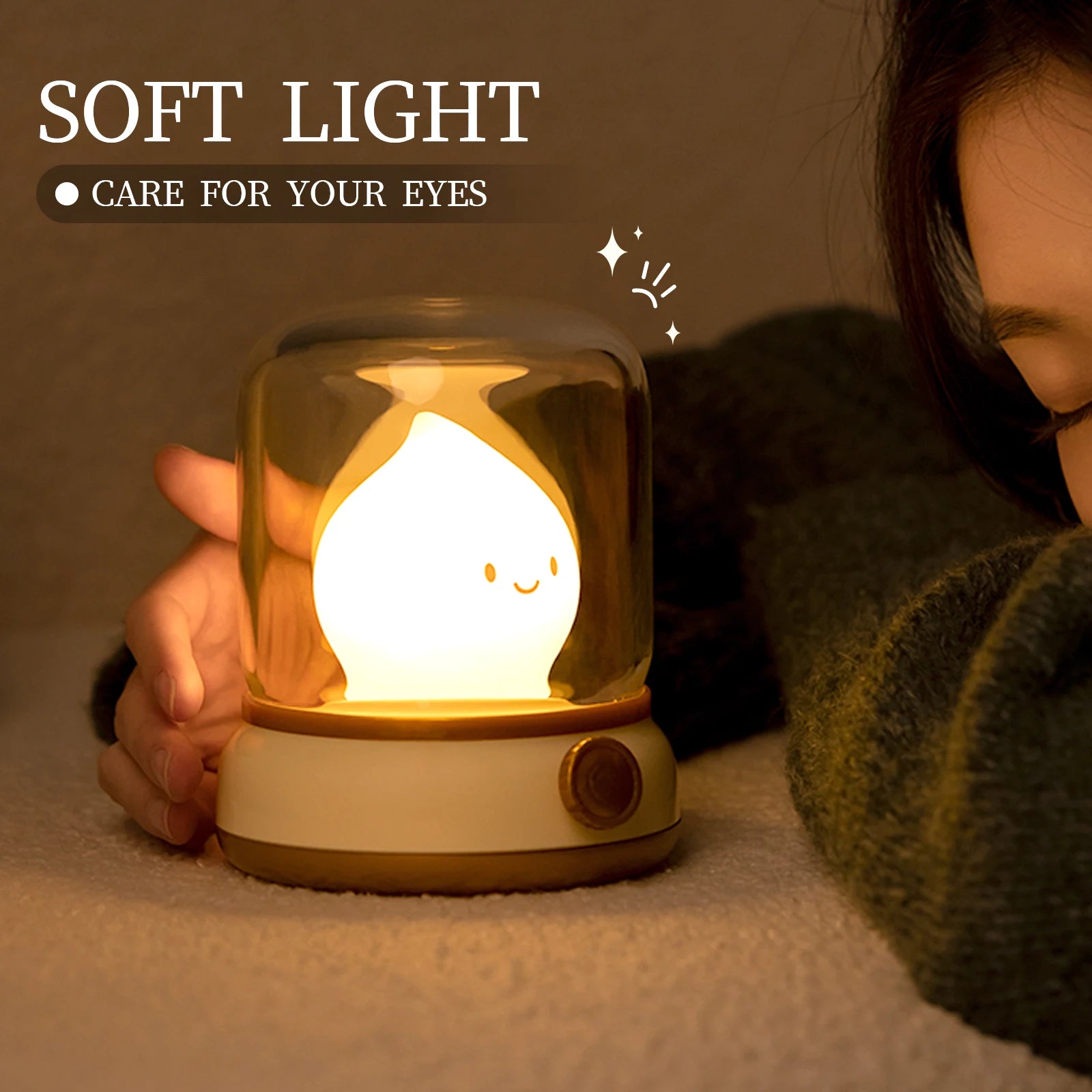 Mini LED Cute Rechargeable Desktop Night Lamp