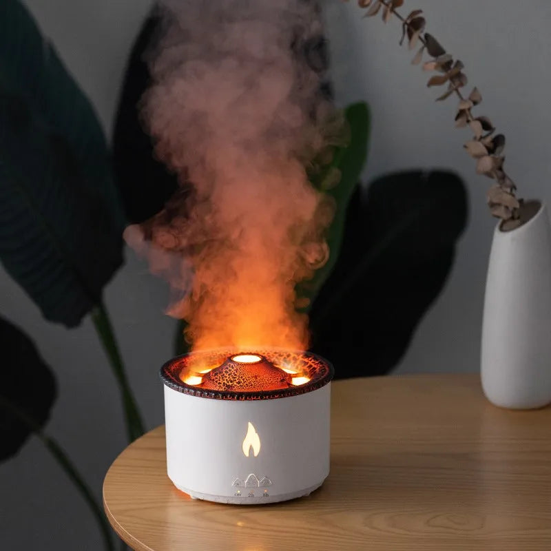 Creative Volcano Flame Aromatherapy Humidifier