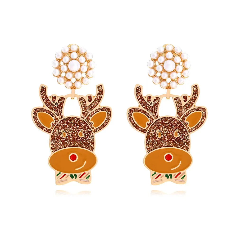 Sweet Christmas Gingerbread Earrings.