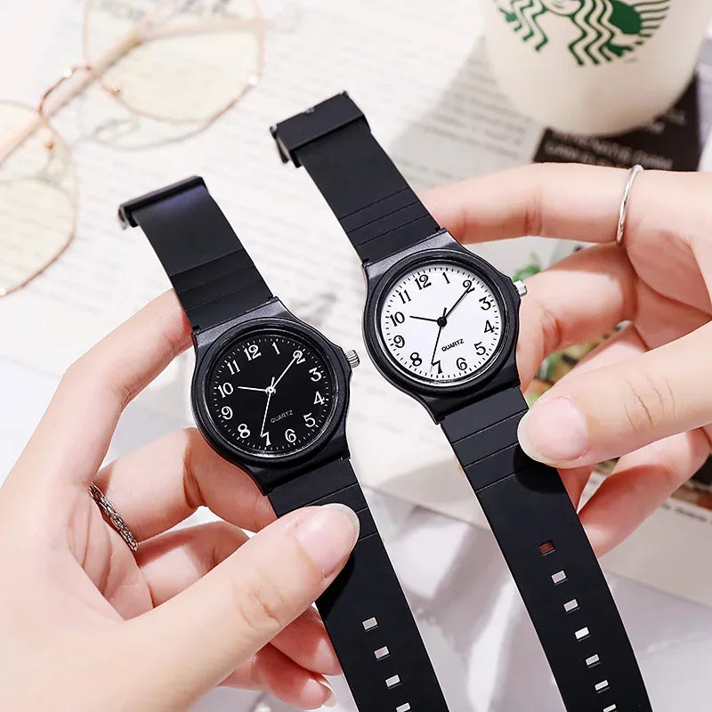 Simple Fashion Quartz Watch Silicone Strap Elegante Reloj De Mujer.