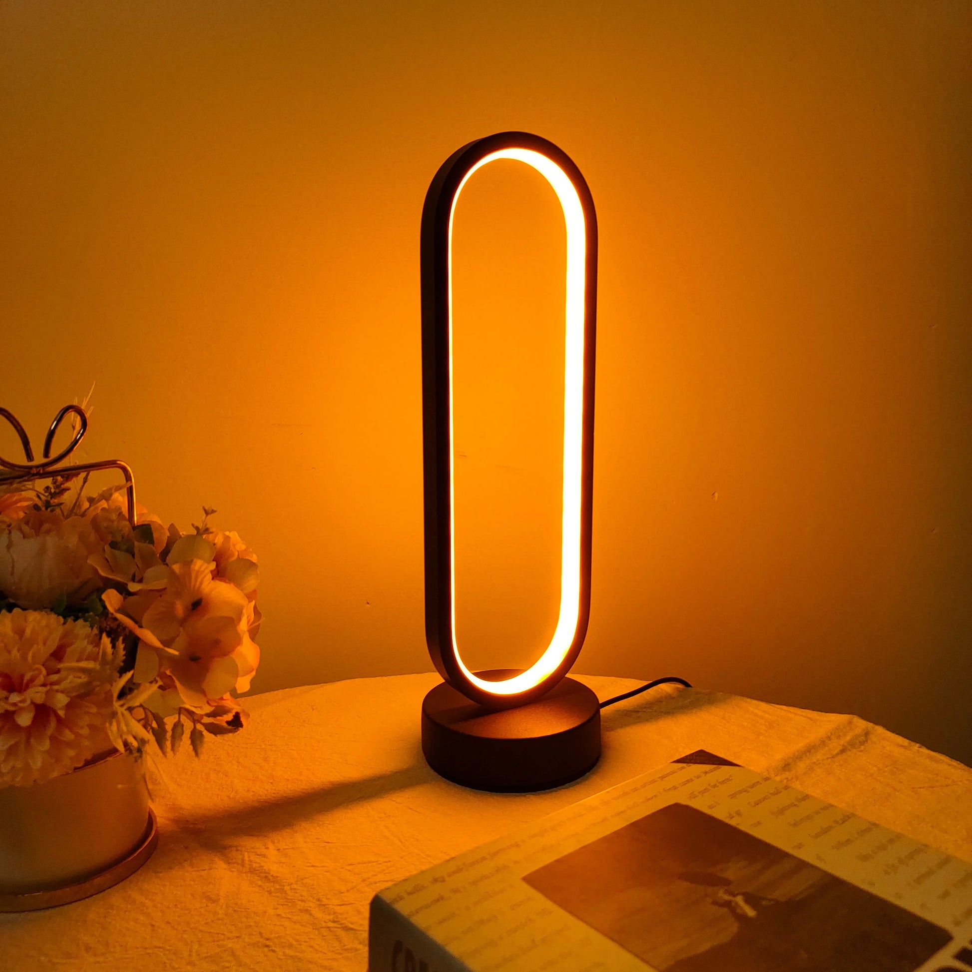 LED Three-Color Dimming Bedside Lamp