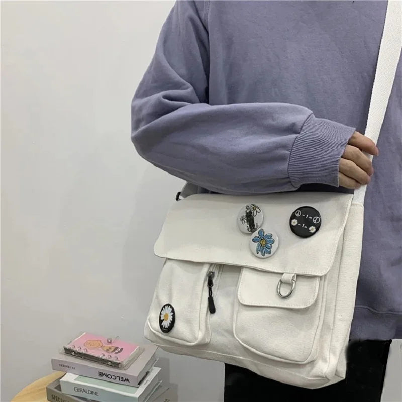 Canvas Bag Youth Ladies Fashion Shoulder Bag.