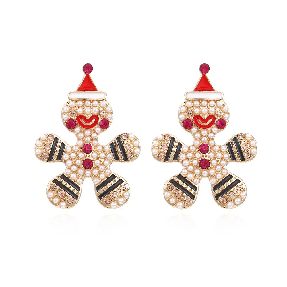 Sweet Christmas Gingerbread Earrings.