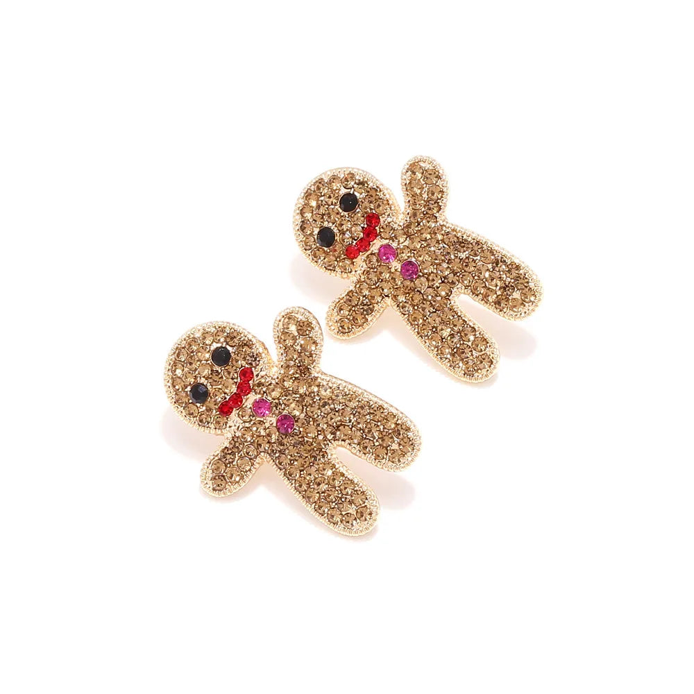 Sweet Christmas Gingerbread Earrings.