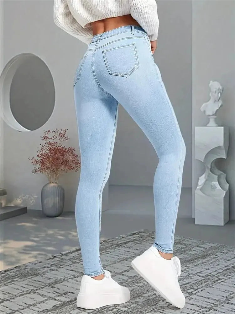 Stretch Skinny Jeans Pencil Jeans.