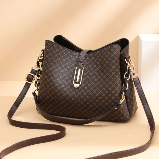 Bucket Bag Women PU Leather Shoulder Bag Crossbody Bag.