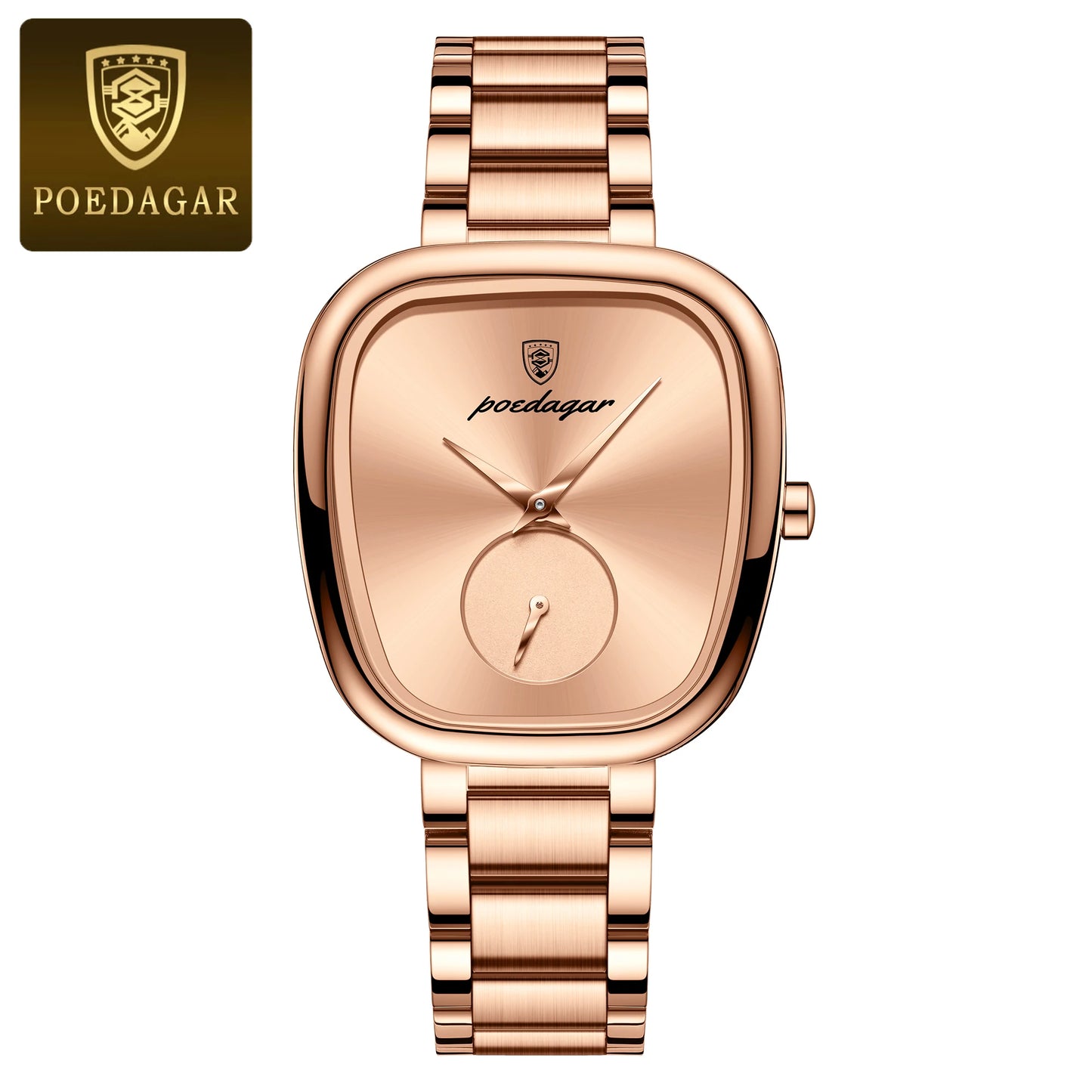 POEDAGAR Luxury Waterproof Stainless Steel Quartz Ladies Watch type A++ High Quality.