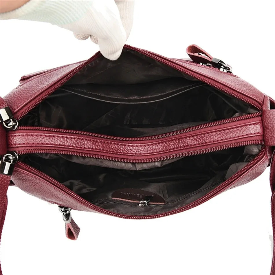 Genuine Brand Leather Sac Luxury Handbag.