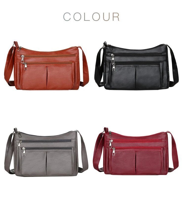 Women's Bag 2024 Trend Handbags Designer Luxury Brand Soft Leather.