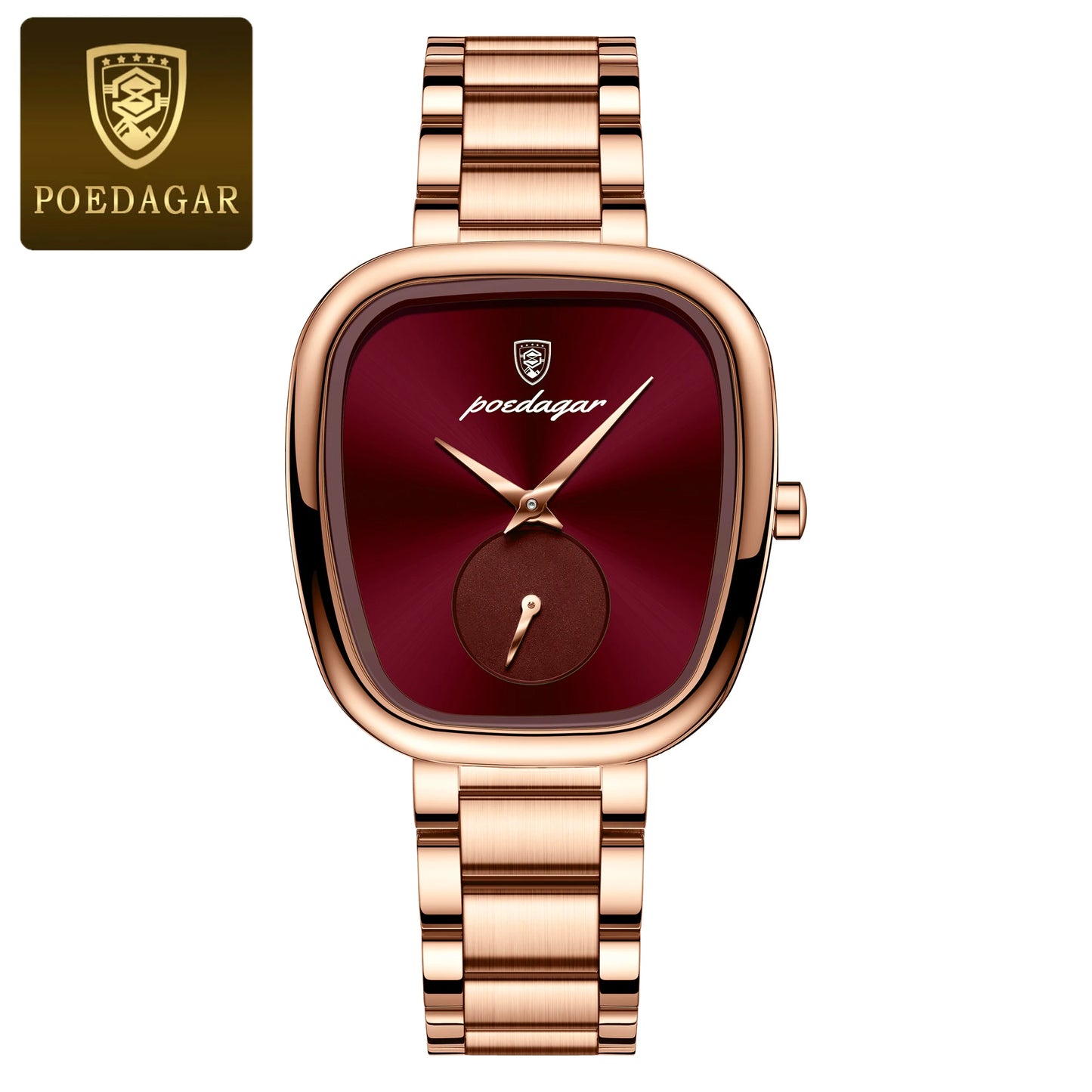 POEDAGAR Luxury Waterproof Stainless Steel Quartz Ladies Watch type A++ High Quality.