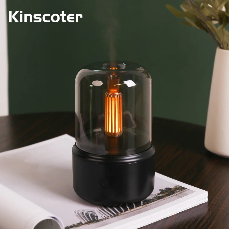 KINSCOTER Aromatherapy Essential Oil Fragrance Diffuser, Mini Bedroom Ultrasonic Air Humidifier