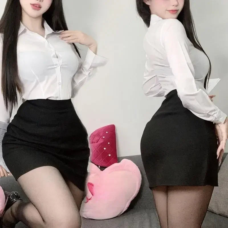 High Waist Pencil Mini Tight Fit Skirt.