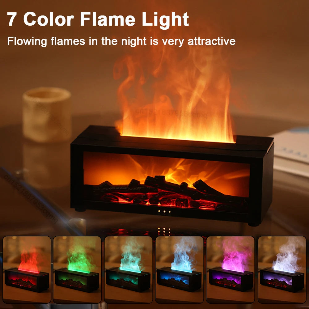 Flame Aroma Diffuser with LED & Remote Control