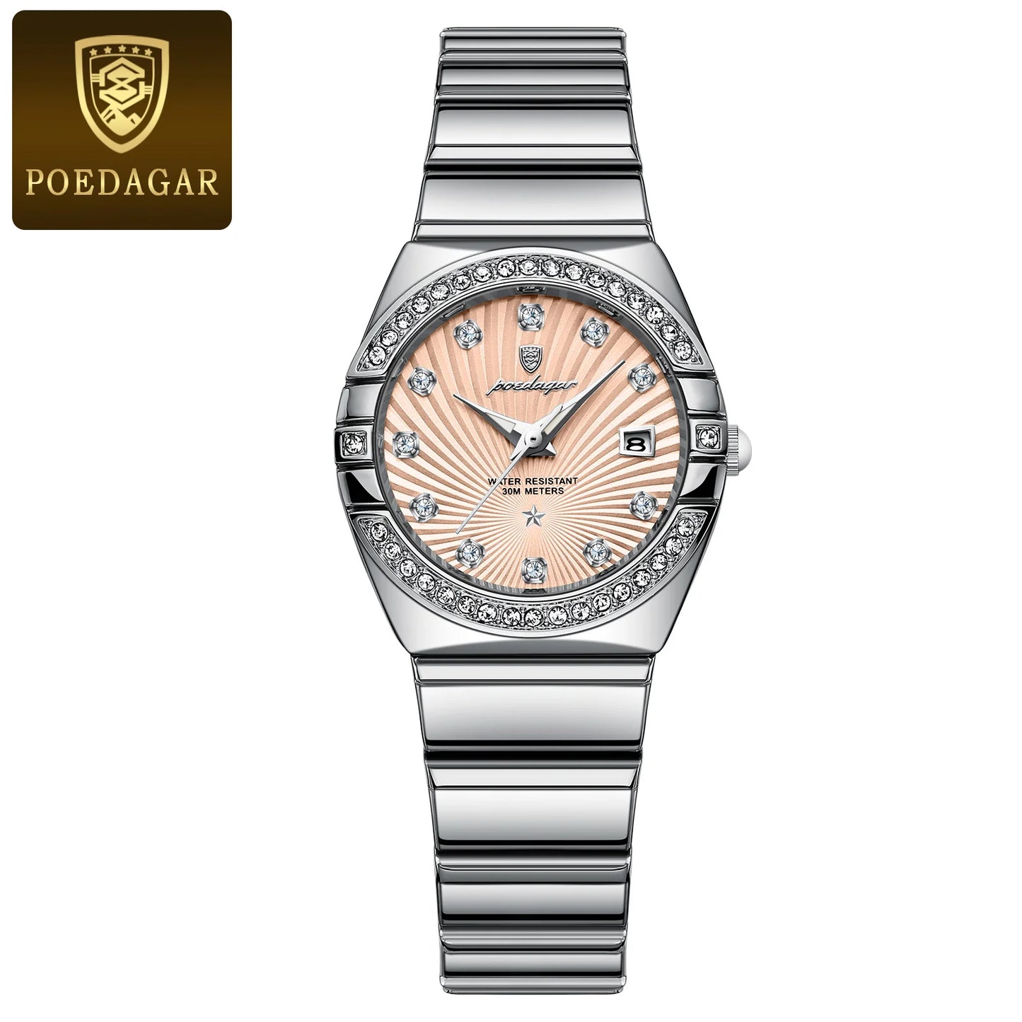 POEDAGAR Luxury Wristwatch Waterproof Luminous Date Watch.