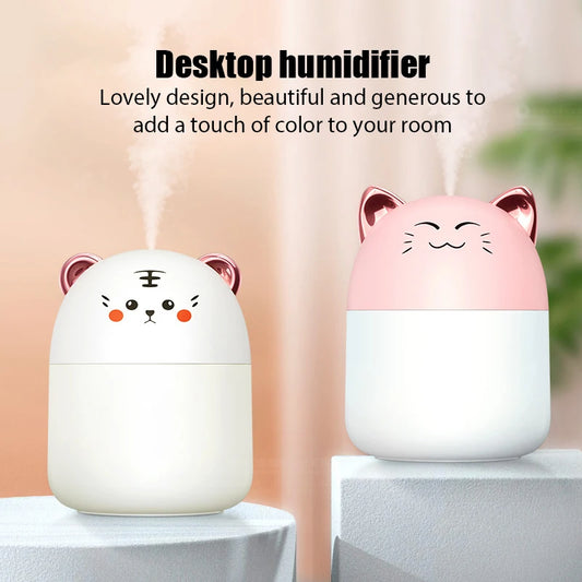 Mini Cute Air Humidifier Essential Oil Humidificadores Aroma Diffuser Purifier Perfume Cool Mist Maker 250ML.