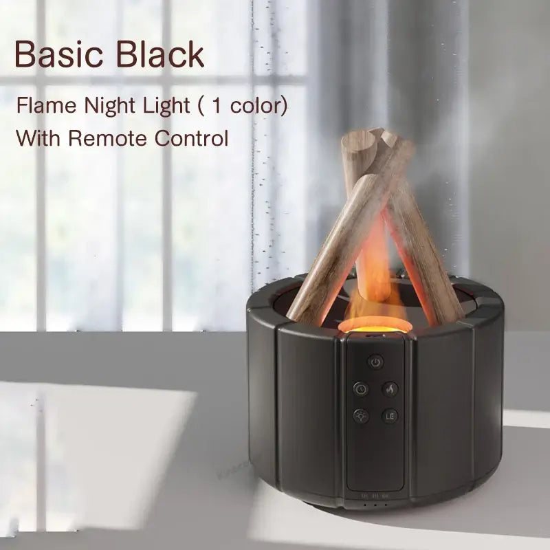 KINSCOTER Simulated Flame Aroma Diffuser & Air Humidifier