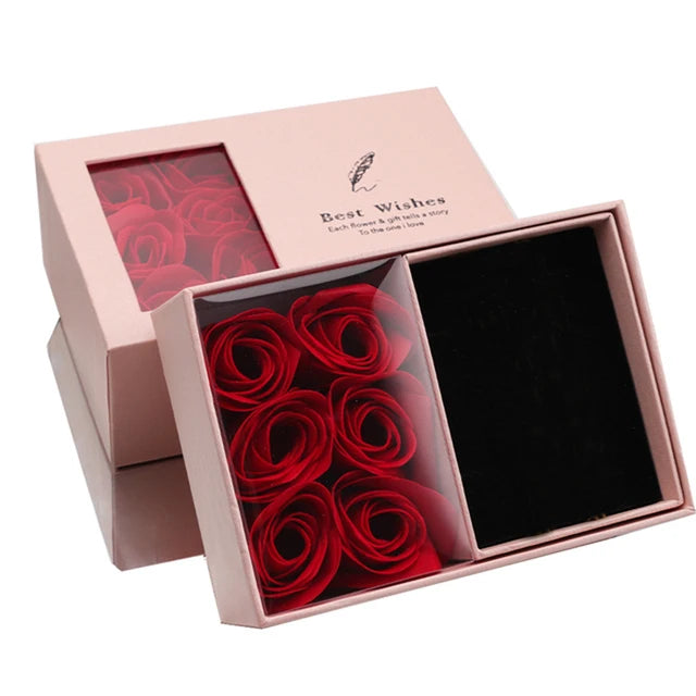 Rose Gift box 13.7*9.6*5CM Bracelet not included